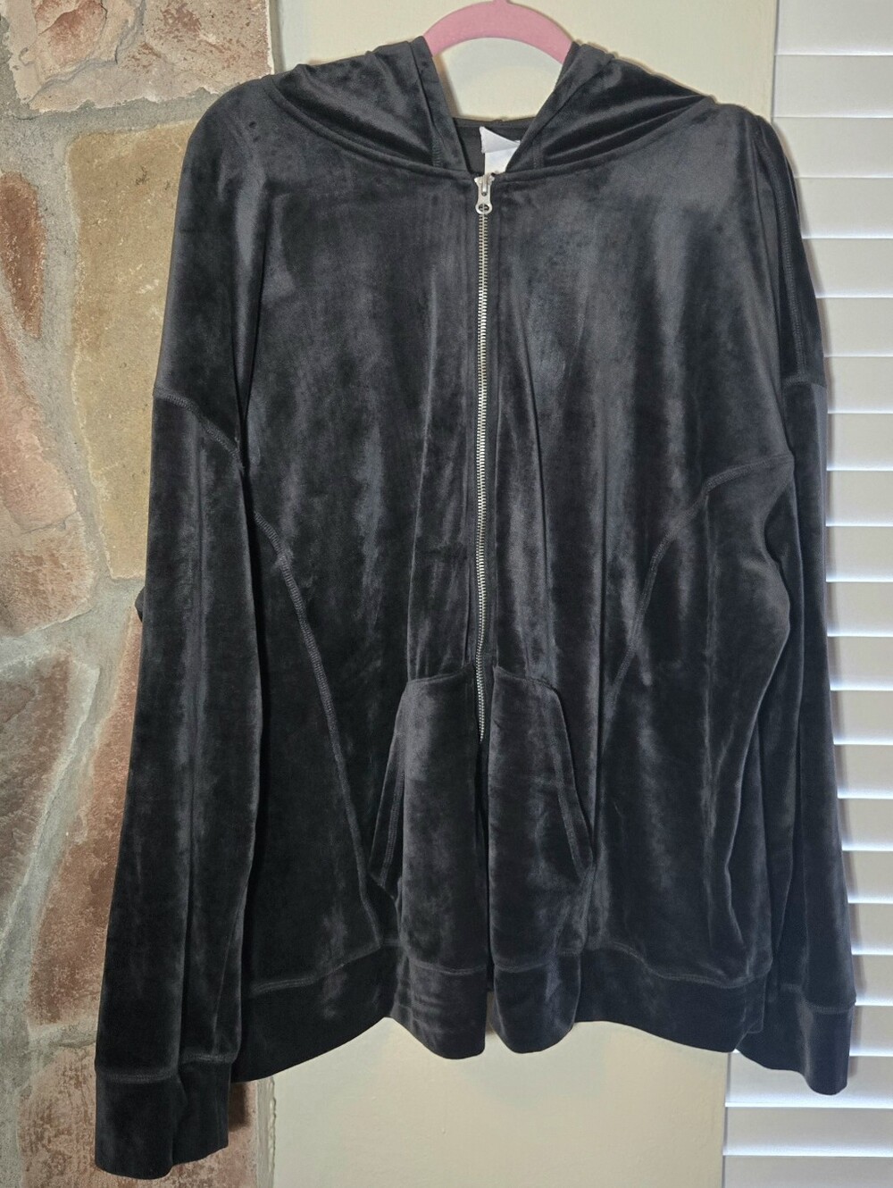 Livi Plush Velour Athleisure Zip Up Sweatshirt Size 5X